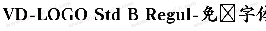 VD-LOGO Std B Regul字体转换